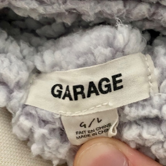 Purple Teddy Coat GARAGE SZ L - Picture 3 of 3